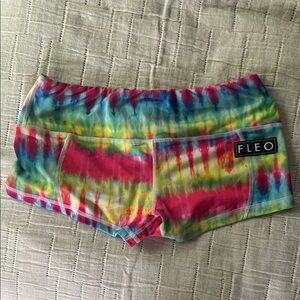 Fleo Women's Multicolor Tie-Dye Athletic Shorts